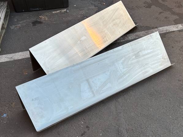 Wall mount brochure -lit racks. Decorative stainless steel  Qty 15 1