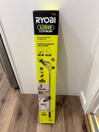 Brand New Ryobi Telescoping Power Scrubber Kit 1