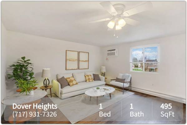 Spacious, comfortable 495 Sq Ft 1 bed, 1 bath! Now showing! 1
