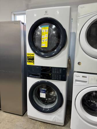 Electrolux Laundry Tower Washer and Electric Dryer in White 1