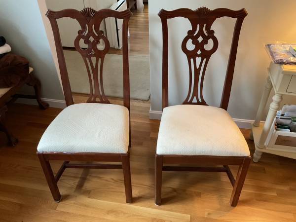 Cherry Chippendale Chairs 1