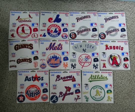 1990's Baseball Stickers 1