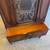 Antique depression era walnut China cabinet 5 thumbnail