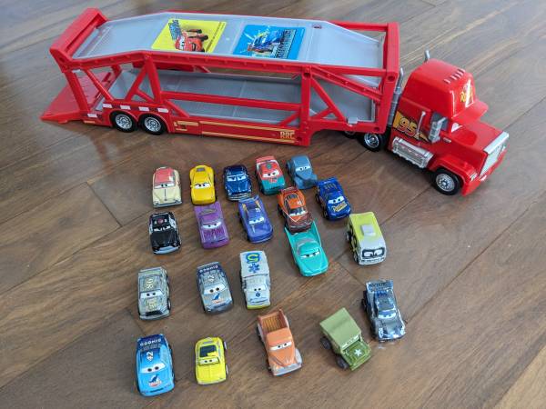 Disney and Pixar Cars Mack Hauler 13 inch Toy Transporter Truck, EXRTA 1