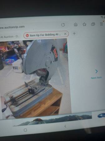 Clarke 14" Abrasive Cut Off Saw with Blade. 1