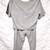 Soft Gray Crop Tee Top and Crop Pant L 1 thumbnail