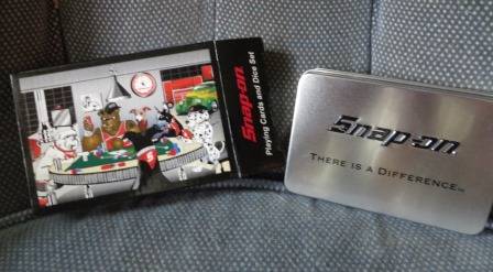 Snap-on Tools Game Gift set: Playing Cards, Dice Game, gift set, new 1