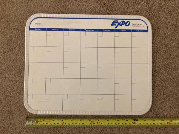 Expo dry erase calendar board 1