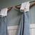 14 Vintage Solid Wood Garment Hangers w Metal Hooks & Bottom Hang Bar! 9 thumbnail