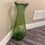 Large Tall Handmade Spanish Green Glass Vase 2 thumbnail