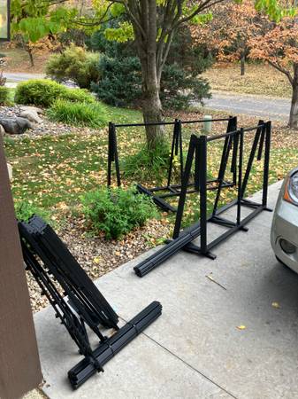 Folding bed frames - 2 queen, 1 king 1
