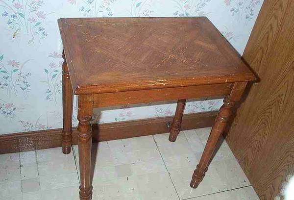 SMALL end TABLE Wood Compact Night Stand Furniture Removable Legs 1