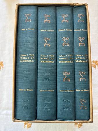 The World of Mathematics - J. R. Newman, 4-Volume Hardcover Boxed Set 1