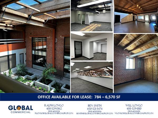 $1 DT SJ Office Available (Near S.P.Sq) 784 - 6,570 SF (san jose downtown)63940544893826122