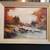 Framed Oil Painting of an Autumn Stream 1 thumbnail