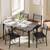 BRAND NEW Grey Dining Table Set (Table + 4 Chairs) — Unopened in Box 2 thumbnail