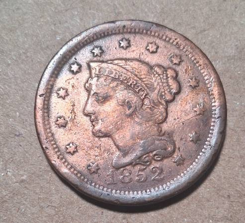 1852 U.S. LARGE CENT 1