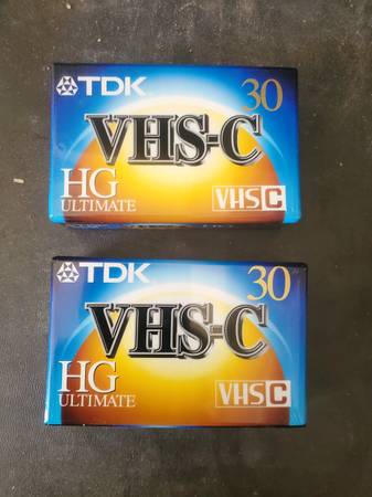 2 blank VHS-C Tapes 1