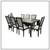 Restoration Hardware Arles Dining Table + Eight Dining Chairs, Set 1 thumbnail