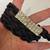 Black Braided Skinny Bet with Rhinestone Clasp 4 thumbnail