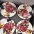 Set of 4 Mackenzie Childs Flower Market Charger Plates 12" 1 thumbnail
