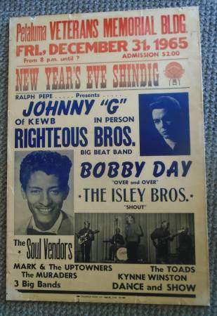 CA$H PAID FOR CONCERT POSTERS FROM THE 1960S 1