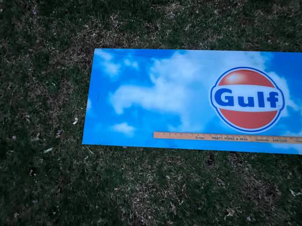 GULF Gas Station Signs Garage Art Man Cave Petroliana 1