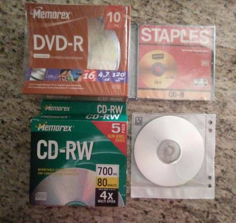 DVD-R & CD-RW computer disks 1
