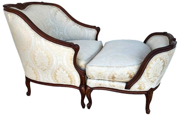 Henredon Louis XV Duchesse Brisée Longue Chair French Bergère 1