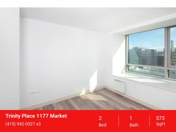 $3,047 / 2br - 573ft2 - 2 Weeks Free on Select Homes (downtown / civic / van ness)63834324252931122