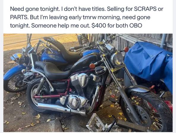 Scrap or parts 1