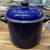 VINTAGE ROYAL BLUE ENAMELED  STEEL STOCK POT 10 QT. 1 thumbnail