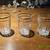 Vintage Shot Glass Square Fluted Bottom With Gold Rim Set of 3 3 thumbnail