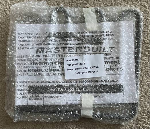 E1 800 Watt Electric Element for Masterbuilt Smoker - New 1