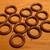 12 Premium Wooden Curtain Drapery Rings Full set 6 thumbnail