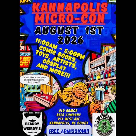 FREE comic book convention at Old Armor Beer Company - AUGUST 1ST - 1