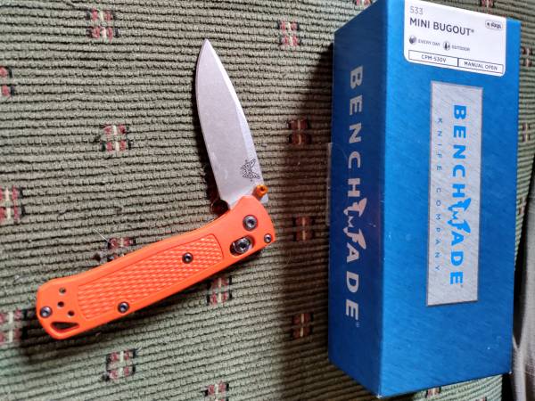 Benchmade knife, "Mini Bugout", like NIB! 1