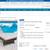 Peak Season Outdoor Chaise Cushion, 2-pack BLUE AND GRAY IN STOCK 3 thumbnail