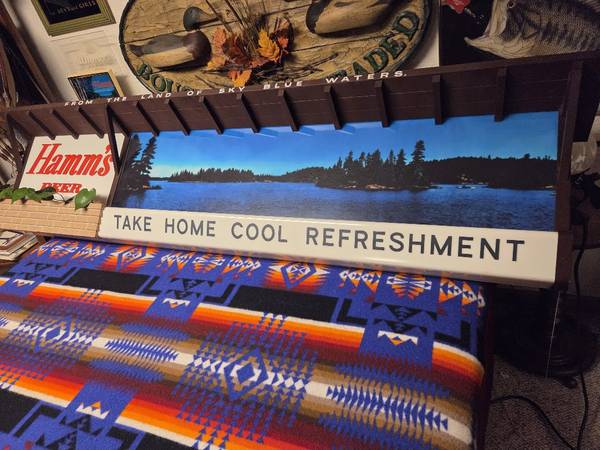 Hamm's Beer 77" x 19" TAKE HOME COOL REFRESHMENT Sign 1