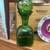 Vintage mid century modern green art glass decanter empoli 1 thumbnail