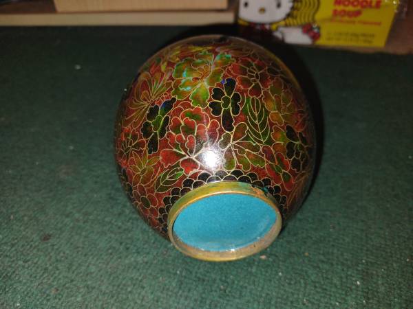 Vintage Chinese cloisonne ginger jar 1