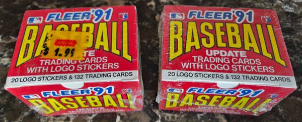 1991 Fleer Baseball Factory Sealed Update Sets - Bagwell & Rodriguez! 1