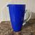 Blue Cased Glass Pitcher 1 thumbnail