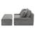 Soft Fabric Couch with Storage Ottoman! 6 thumbnail