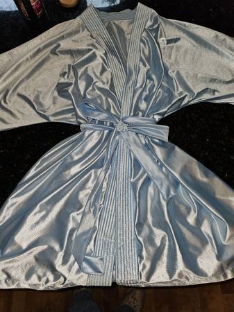 Pretty Ladies Light Blue Tie Robe 1
