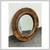 Pottery Barn Round Bark Wood Mirror 3 thumbnail