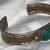 NATIVE AMERICAN TRI COLORED  CUFF BRACELET WITH BEAUTIFUL STONE 1 thumbnail