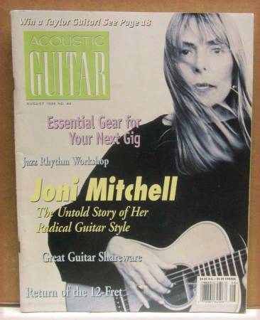 Acoustic Guitar Magazine Aug 1996 Joni Mitchell's radical guitar style 1