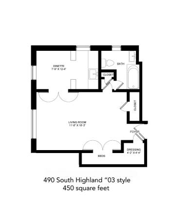 $1,031 / 450ft2 - Studio Apartment available at The Frontenac - September (Shadyside)63664543966979121