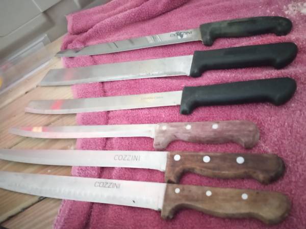 Set of 6 Butcher Processing 18" Knifes (Vintage) 1